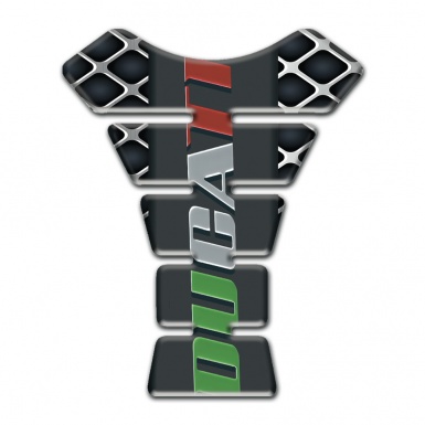 Ducati Tank Fuse Large Grid Design with Colorful Logo 
