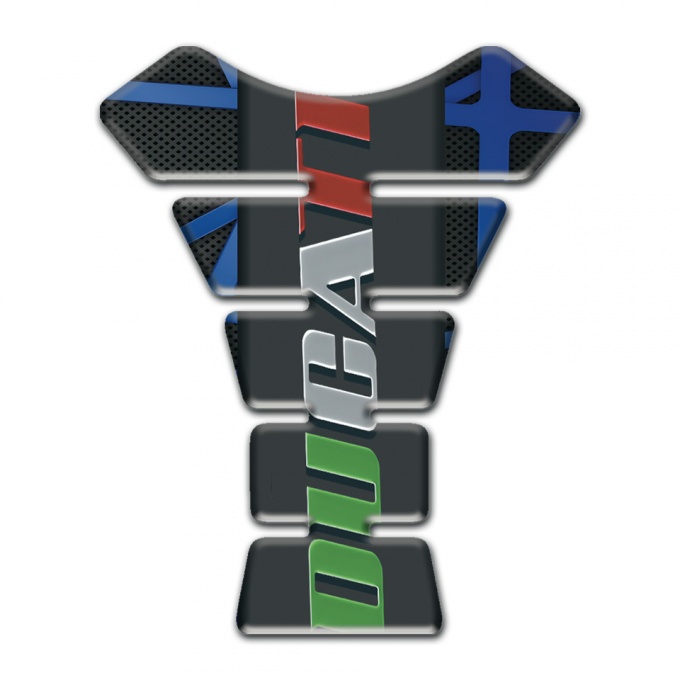 Ducati Tank Pad Protector Dark Blue Lines Base Decoration Design 