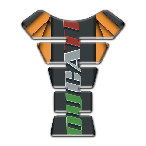 Ducati Tank Protector Orange Parts Warp style 