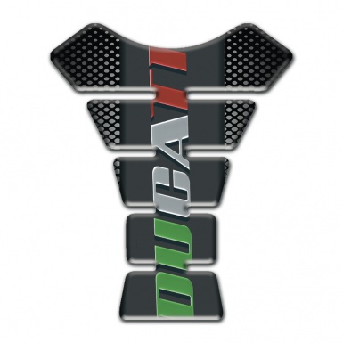 Ducati Tank Guard Pads Racing Edition Black Gray Design 