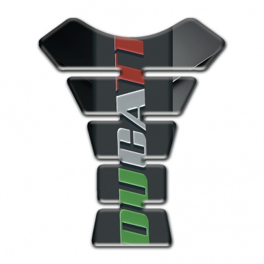 Ducati Tank Fuse Vertical Colorful Logo Anti Slip Sticker 