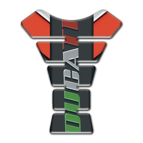 Ducati Tank Pad Motorbike Motorcycle Edition Vertical Colorful Logo 
