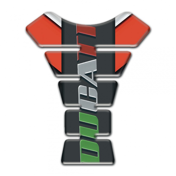 Ducati Tank Pad Motorbike Motorcycle Edition Vertical Colorful Logo 