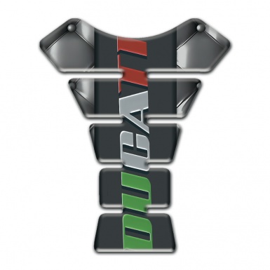 Ducati Tank Pad Protector Gray Leather Background effect 