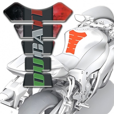 Ducati Tank Fuse Mixed Colors Base and Colorful logo Style