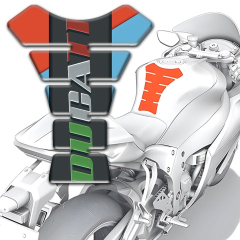 Ducati Tank Protector Fresh Colors Base Colorful Logo 