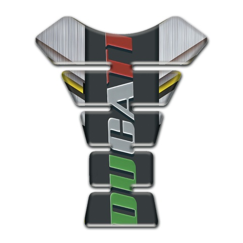 Ducati Tank Pad Protector Silver Yellow Decoration Style 