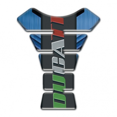 Ducati Tank Protector Navy Blue Base and Colorful Logo 