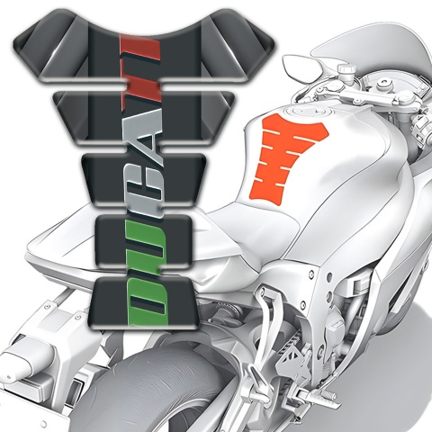Ducati Tank Fuse Gray Elemens Base Colorful logo 
