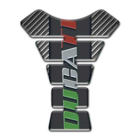 Ducati Tank Protector Carbon Base Colorful Logo 