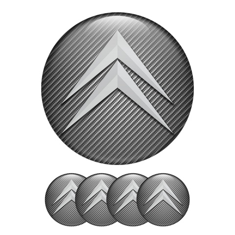 Citroen Sticker Wheel Center Hub Cap C-Elysee Carbon