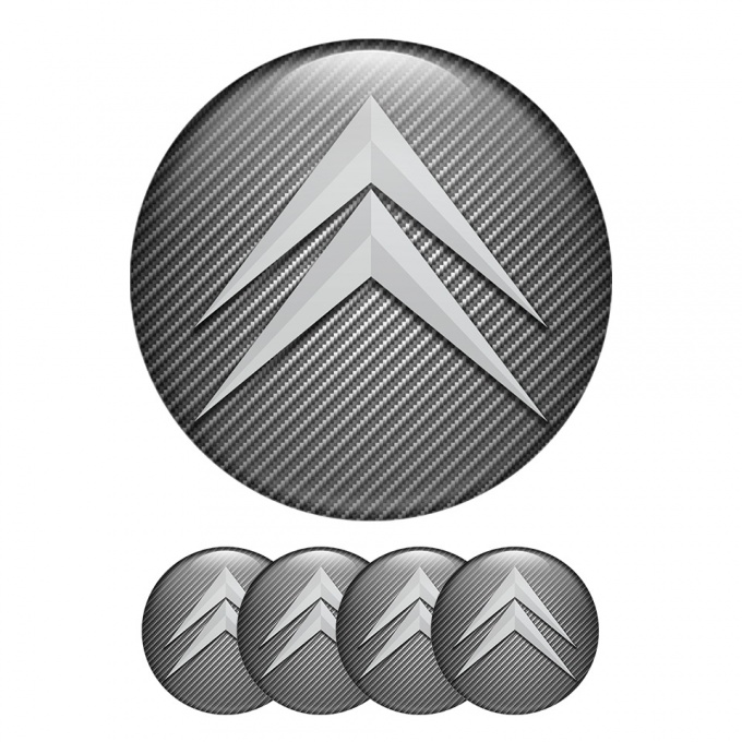 Citroen Sticker Wheel Center Hub Cap C-Elysee Carbon