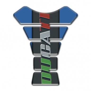 Ducati Tank Pad Protector Blue Base Colorful Logo 