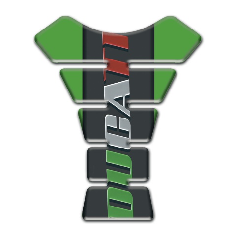 Ducati Tank Protector Green Base Colorful Logo 