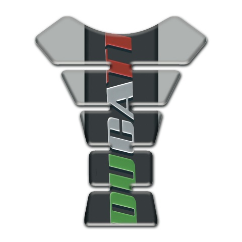 Ducati Tank Guard Pads Gray Base Colorful Logo 