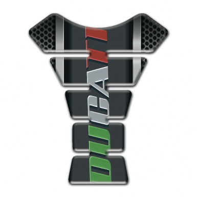 Ducati Tank Fuse Silicone Sticker Colorful Logo design 