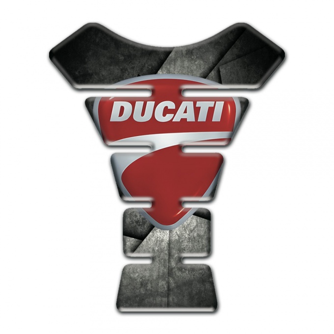 Ducati Tank Fuse Mixed GRay Black Colors Base Classic Logo Style 