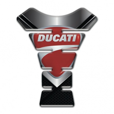 Ducati Tank Pad Protector Chromed Base Style Classic Logo 