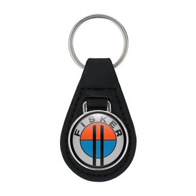 Karma Fisker Key Fob Leather Silver Black Ring Edition