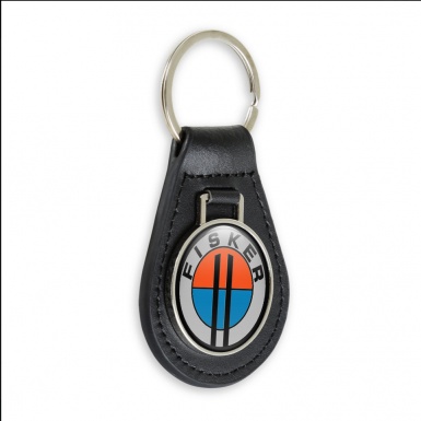 Karma Fisker Key Fob Leather Silver Black Ring Edition