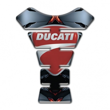 Ducati Tank Pad Protector Torn Base Effect Classic Logo 