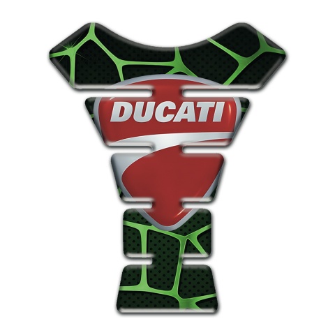 Ducati Tank Fuse Black with Green Patterns Version 