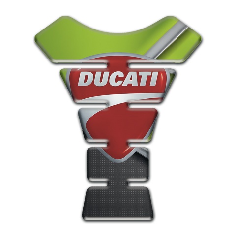 Ducati Tank Guard Pads Anti Slip Sticker with Gray Red Logo Design 