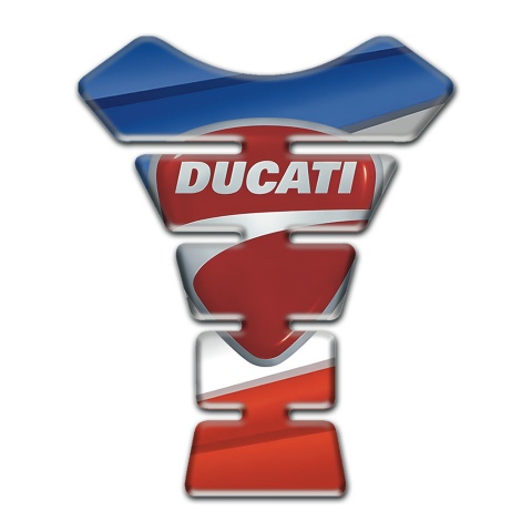 Ducati Tank Pad Protector Colorful Design with Classic Logo 