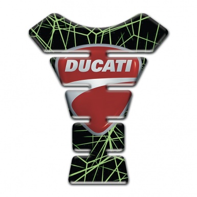 Ducati Tank Protector Green Spider Web Style 