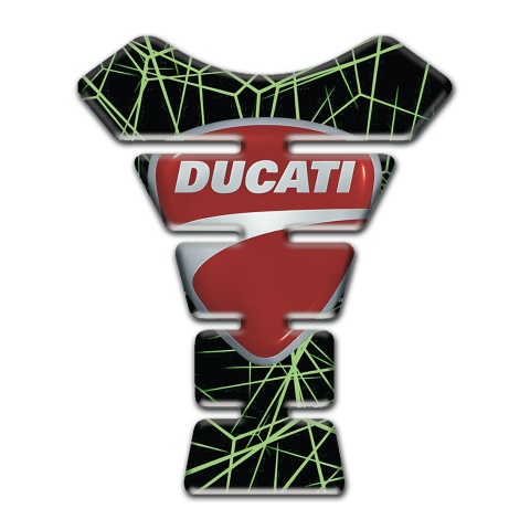 Ducati Tank Protector Green Spider Web Style 