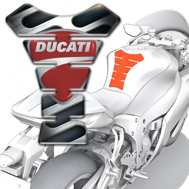 Ducati Tank Pad Motorbike Metal Ornament Base Effect 
