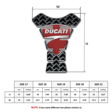 Ducati Tank Protector Metal Grid base Classic Logo 