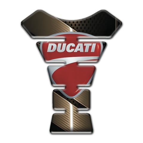 Ducati Tank Guard Pads Bronze Design 