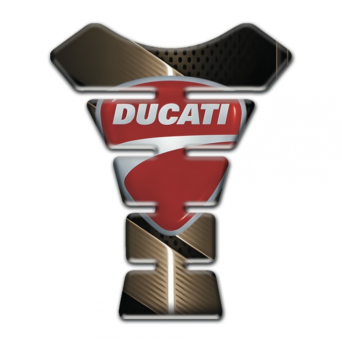 Ducati Tank Guard Pads Bronze Design 
