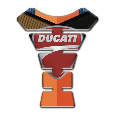 Ducati Tank Pad Protector Orange Brown Decoration Style 