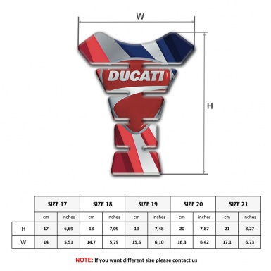 Ducati Tank Pad Motorbike Multicolored version 