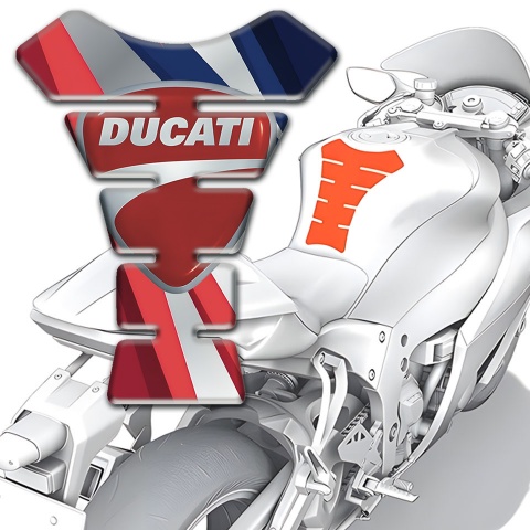 Ducati Tank Pad Motorbike Multicolored version 