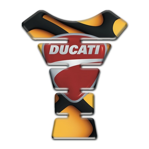 Ducati Tank Protector Orange Black Fundation Classic Logo 