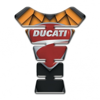 Ducati Tank Guard Pads Orange Parts Fundation Style 
