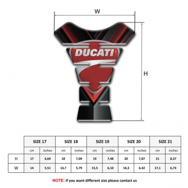 Ducati Tank Pad Motorbike Stylish Print 