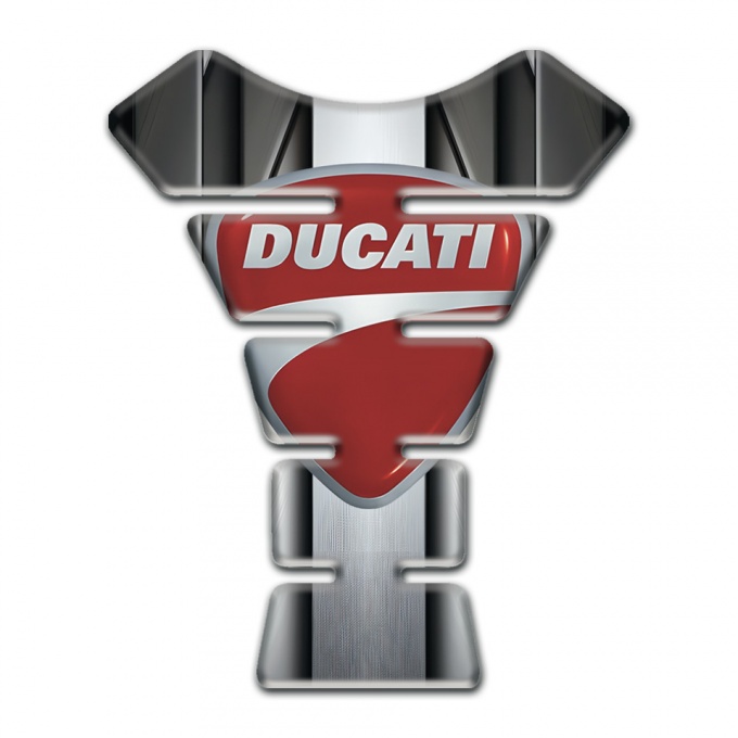 Ducati Tank Pad Protector Aluminium Tape Effect Print 
