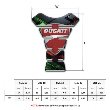 Ducati Tank Pad Motorbike Unique 3d  Warp Design 