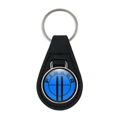 Karma Fisker Leather Keychain Blue Black Ring Edition