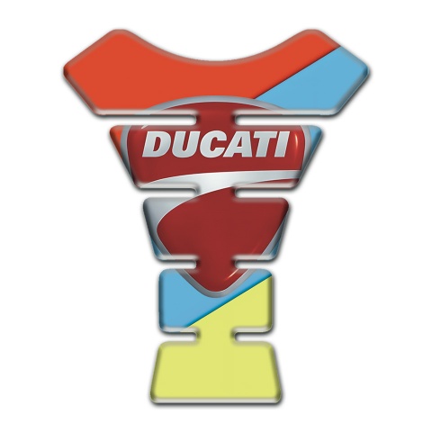 Ducati Tank Pad Motorbike Fresh Colors Print 