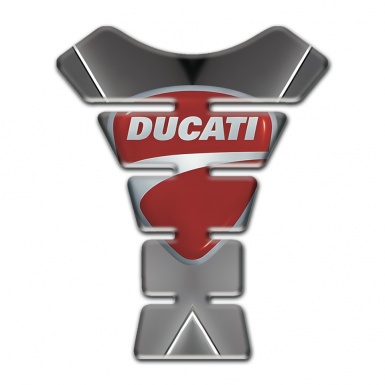 Ducati Tank Protector Gray Base with White Stripe Print 