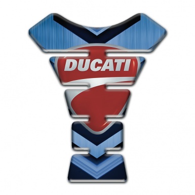 Ducati Tank Protector Dark and light Blue Print 