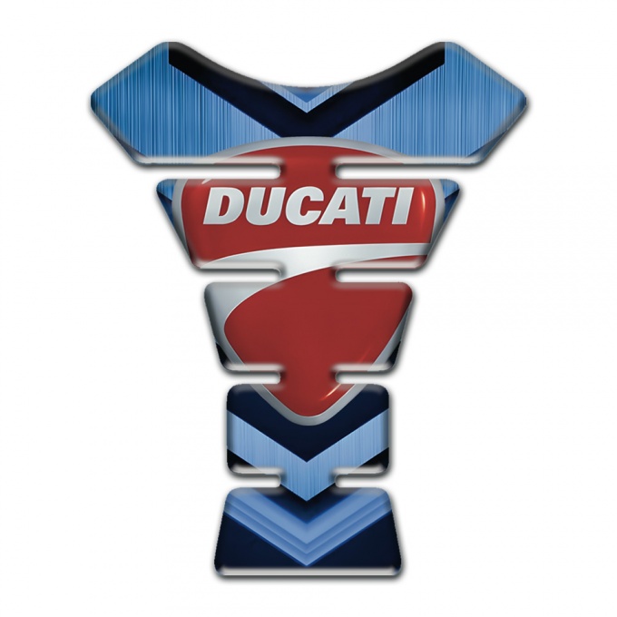 Ducati Tank Protector Dark and light Blue Print 
