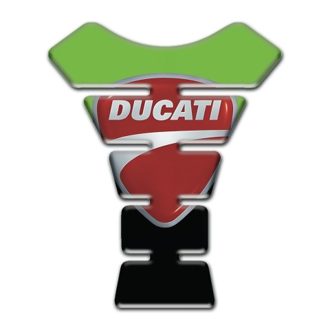 Ducati Tank Guard Pads Green Black Print 
