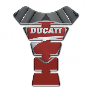 Ducati Tank Pad Protector Amazing Gray Red Print