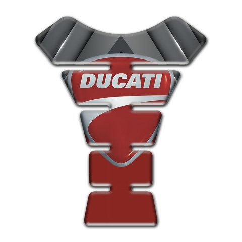 Ducati Tank Pad Protector Amazing Gray Red Print